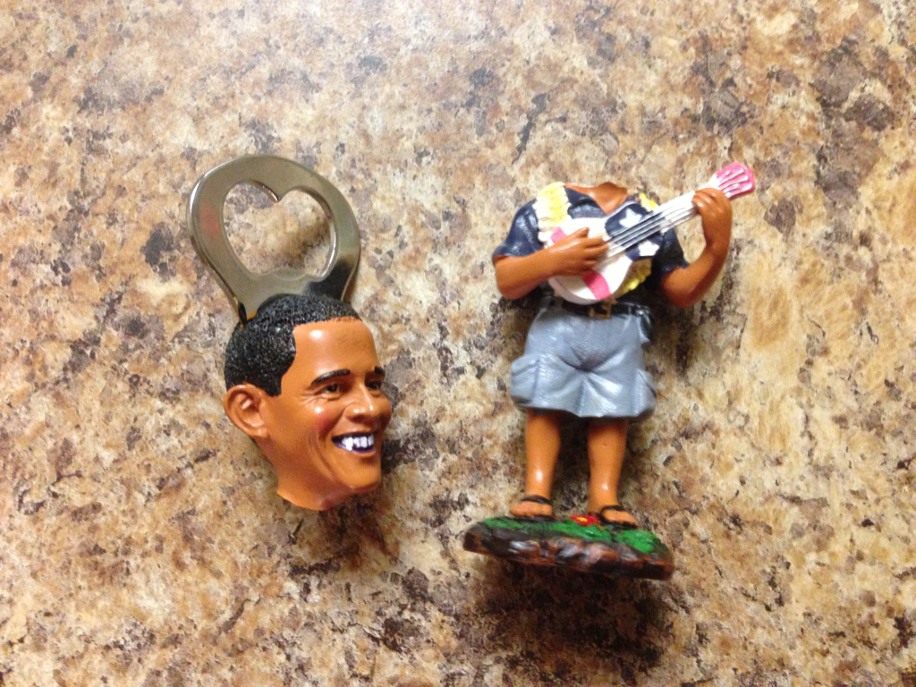Obama bottle opener with missing head
