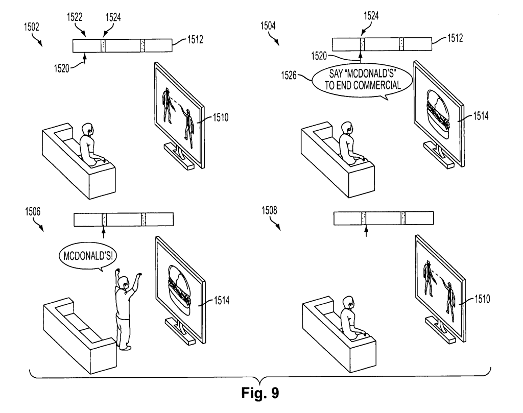 Google - McDonald's - Smart TV patent - 2009