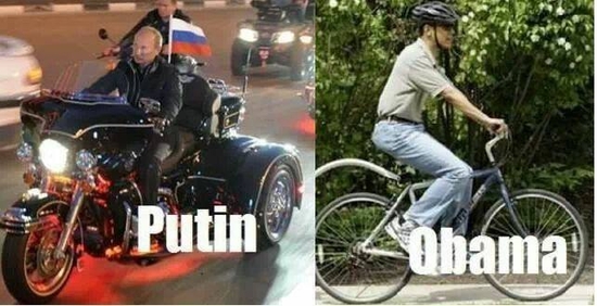putin vs obama on wheels