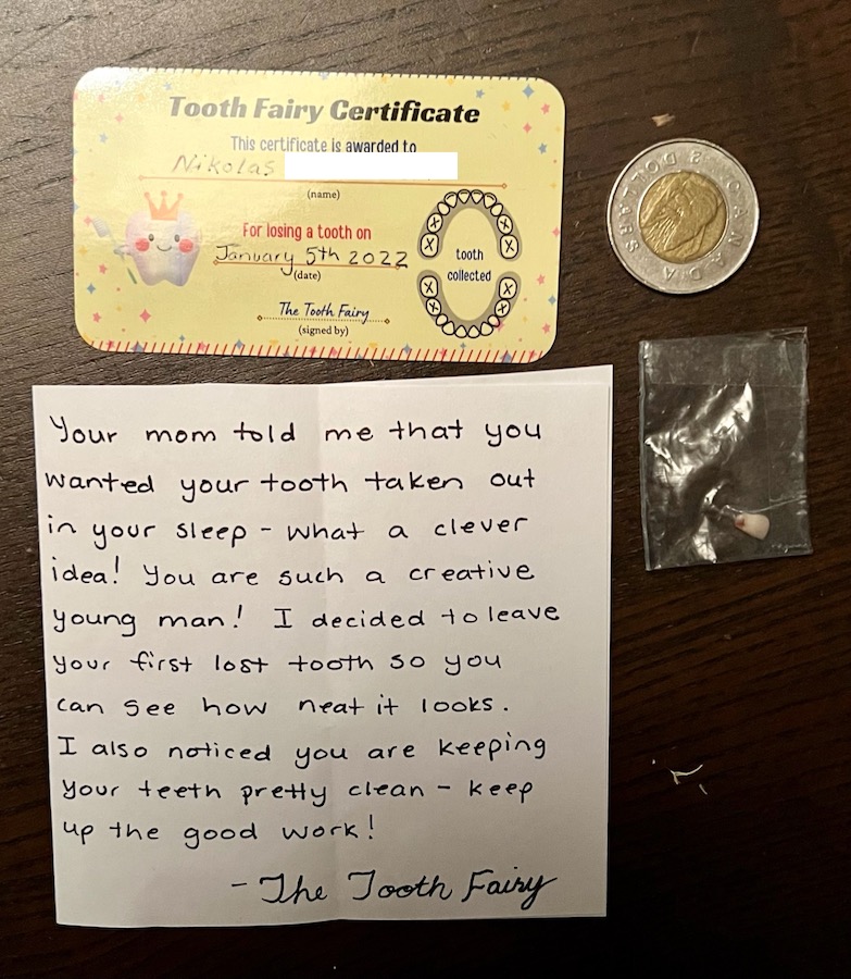 Tooth Fairy Giveth and Taketh