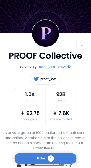 Proof Collective Price April 7 2022